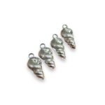 Pingente Concha Do Mar 20mm Níquel - 1 Und