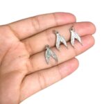 Pingente Cauda De Sereia C/Argola 20mm Níquel - 1 Und - Imagem 2