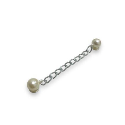 Aplique P/ Crocs Corrente 10cm Alumínio Níquel – 1 Und