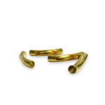 Tubo Curvado Vazado 35mm Dourado Exclusivo - C/ 4 Unds