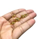 Entremeio Argola Lisa 2x10mm Dourado Exclusivo – 1 Und - Imagem 2