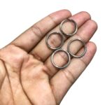 Argola de Acabamento 14mm Latão Níquel – 20 Gramas - Imagem 2