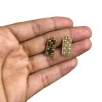 Pingente Dominó 19mm Dourado - 1 Und - Imagem 2