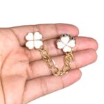 Aplique Trevo P/ Crocs Corrente 9cm Alumínio Dourado – 1 Und - Imagem 2