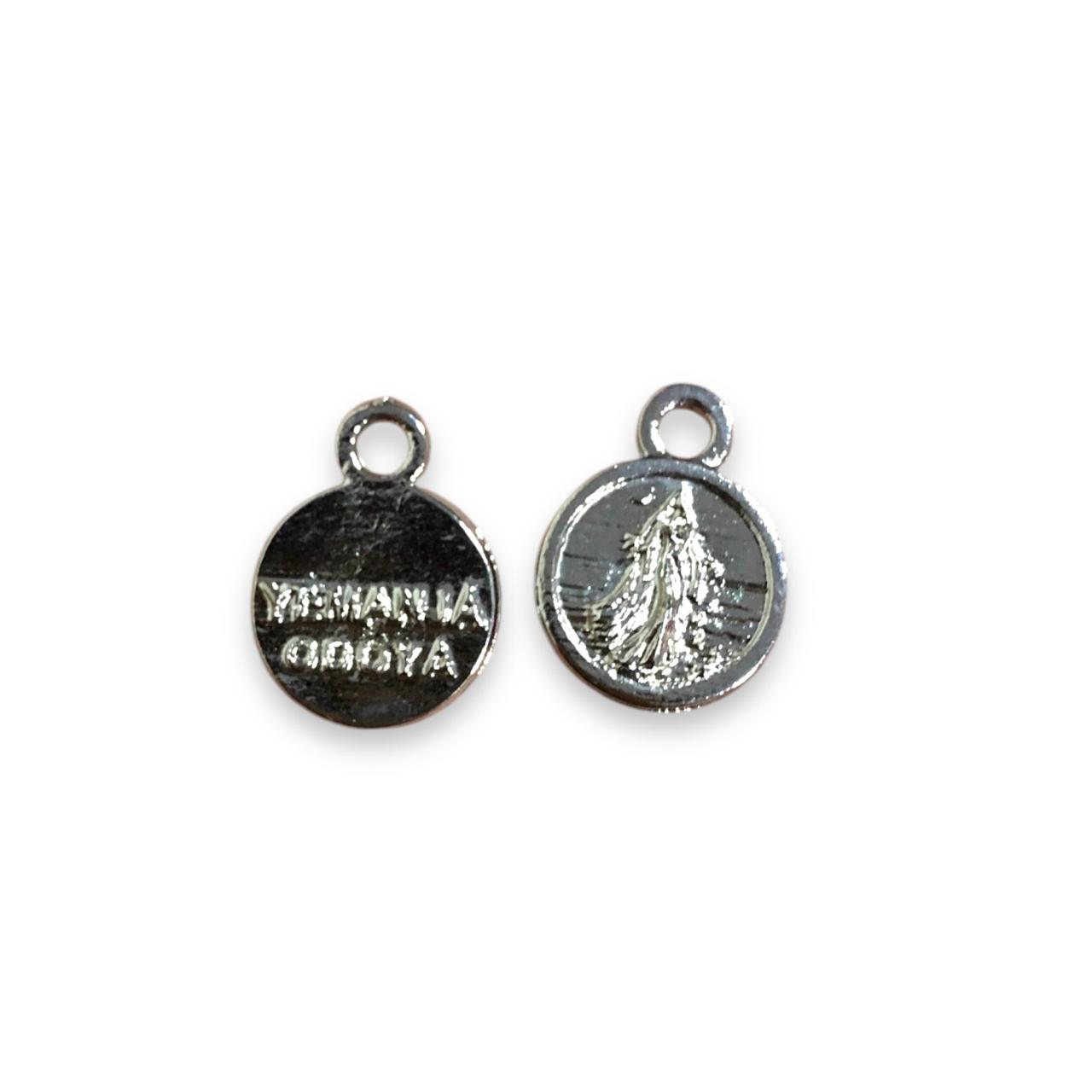 WhatsApp Image 2025-10-30 at 09.31.22 (24) Pingente Orixá Iemanjá 18mm Níquel - 1 Und - Imagem 1