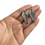 Pingente Caixão 37mm Níquel - 1 Und - Imagem 2