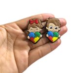 Aplique Autismo Menino/Menina 39mm Emborrachado - 1 Und - Imagem 2