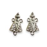 Entremeio Vazado N.Sra Aparecida 24mm Níquel - 1 Und