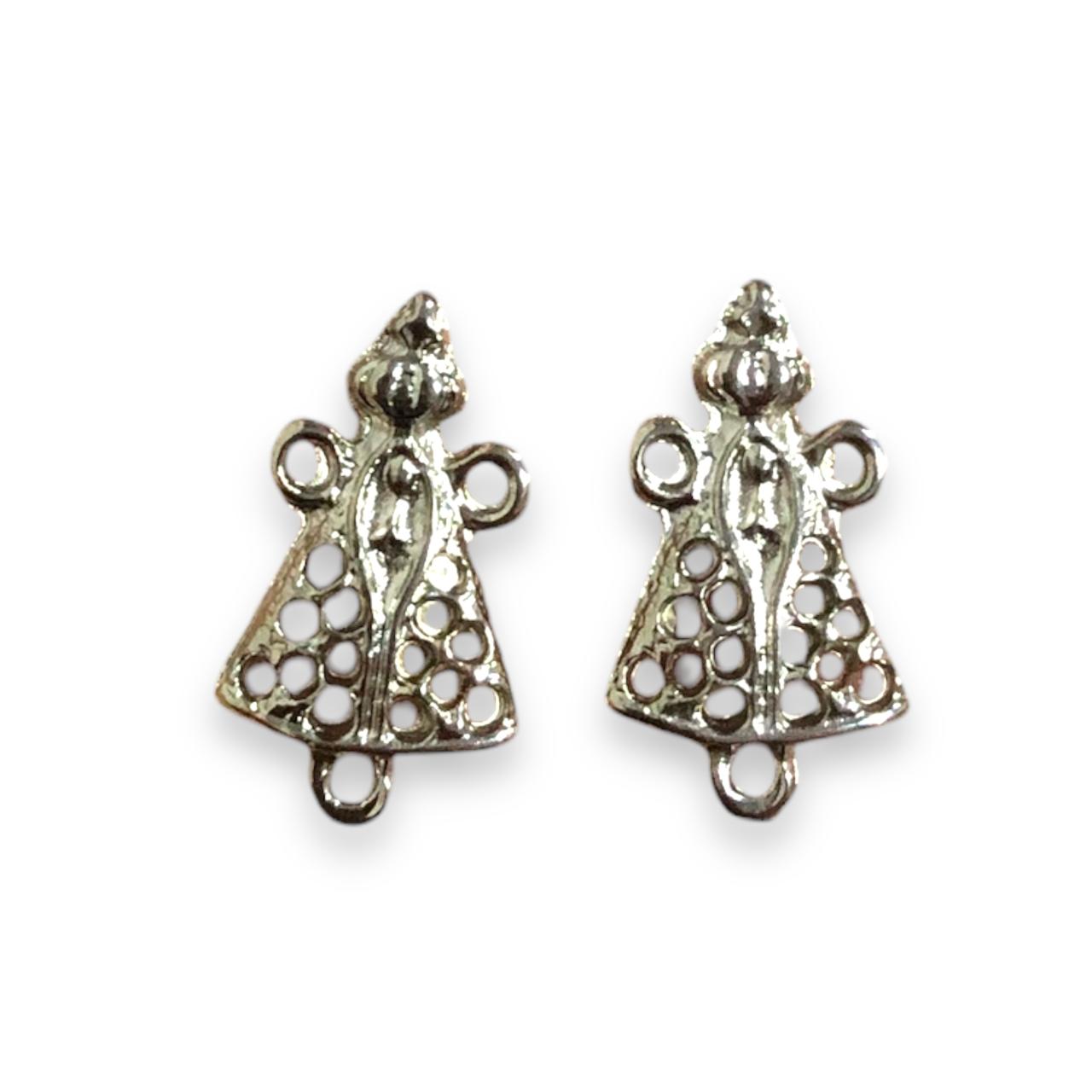 WhatsApp Image 2025-11-05 at 12.50.04 (11) Entremeio Vazado N.Sra Aparecida 24mm Níquel - 1 Und - Imagem 1