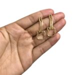 Pingente Guitarra 38mm Dourado - 1 Und - Imagem 2