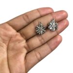 Pingente Flor 17mm Trabalhado Níquel - 1 Und - Imagem 2