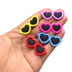 Aplique Óculos Coração 40mm Emborrachado - 1 Und - Imagem 3