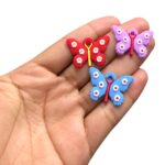 Aplique Pingente Borboleta  20mm Emborrachado - 1 Und - Imagem 2