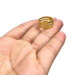 Anel P/Abrir Argola 17mm Dourado - 1 Und - Imagem 2