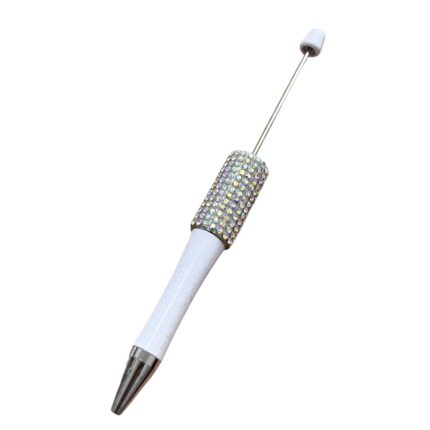 Caneta Esferográficas Miçanga C/Strass 14,5cm – 1 Und