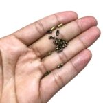 Fecho Canoa 1.5 Latão Ouro Velho - C/ 20 Unds - Imagem 2