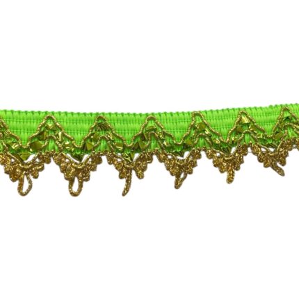 Galão Poliéster C/ Dourado 4cm - Metro