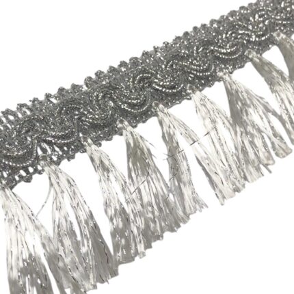 Galão Franja 4.5cm Prata - Metro