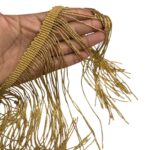 Galão Franja De Seda 20cm C/ Fio Metalizado – Metro - Imagem 3