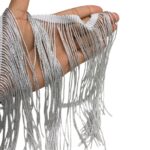 Galão Franja De Seda 20cm C/ Fio Metalizado – Metro - Imagem 2