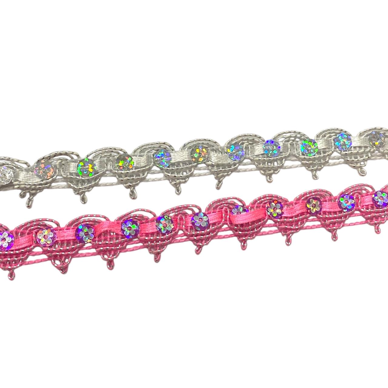 WhatsApp Image 2025-11-13 at 09.14.45 (10) Galão Lantejoula Flor 1.5cm Poliéster - Metro - Imagem 1