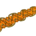 Galão Poliéster 2cm Laranja – Metro - Imagem 3