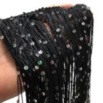 Galão Franja Seda C/ Paetê 30cm Color - Metro - Imagem 7