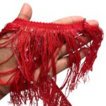 Galão Franja Seda C/ Paetê 30cm Color – Metro - Imagem 4