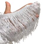 Galão Franja Seda C/ Paetê 30cm Color – Metro - Imagem 5