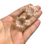 Entremeio Abs Flor 40mm C/ Dourado - 20 Gramas - Imagem 2