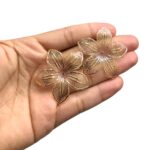 Entremeio Abs Flor 40mm C/ Dourado - 20 Gramas - Imagem 3