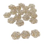 Entremeio Abs Flor 19mm C/ Borda Dourado - 20 Gramas - Imagem 5