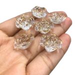 Entremeio Abs Flor 19mm C/ Borda Dourado - 20 Gramas - Imagem 3