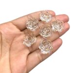 Entremeio Abs Flor 19mm C/ Borda Dourado - 20 Gramas - Imagem 2