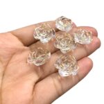 Entremeio Abs Flor 19mm C/ Borda Dourado - 20 Gramas - Imagem 4