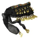 Lenço Cigano Tecido C/ Medalhas - 1 Und