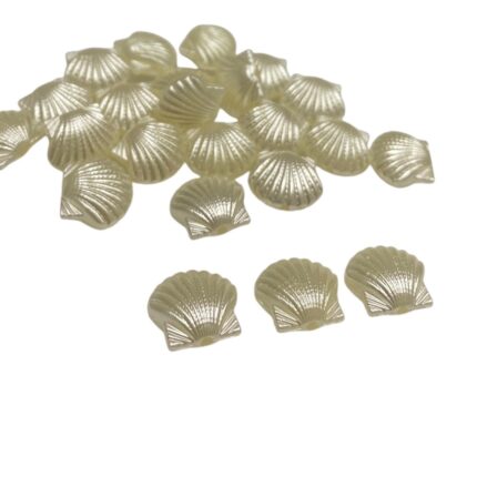 Conta Concha Do Mar 14mm Acrílico - 20 Gramas