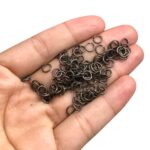 Argola de Acabamento 4mm Latão Ouro Velho- 20 Gramas - Imagem 3