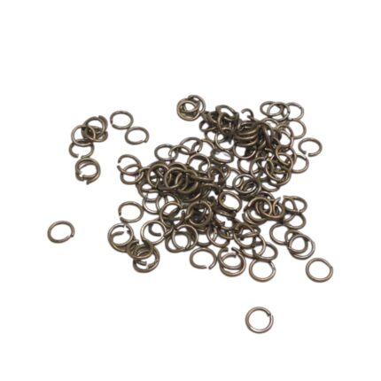 Argola de Acabamento 4mm Latão Ouro Velho- 20 Gramas