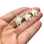 Pingente Tartaruga 22mm Dourado - 1 Und - Imagem 3