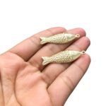 Pingente Peixe 41mm Dourado - 1 Und - Imagem 3