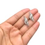 Pingente Concha Trabalhada 25mm Níquel - 1 Und - Imagem 2