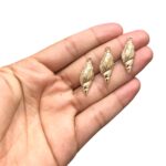 Pingente Concha Trabalhada 25mm Dourado – 1 Und - Imagem 2