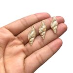 Pingente Concha Trabalhada 25mm Dourado – 1 Und - Imagem 3