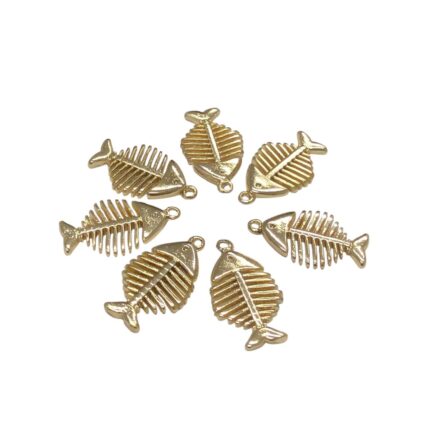 Pingente Peixe 25mm Níquel - 1 Und