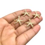 Pingente Estrela Do Mar 19mm Dourado - 1 Und - Imagem 3