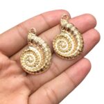 Pingente Caracol 35mm Dourado – 1 Und - Imagem 3