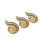 Pingente Caracol 35mm Dourado – 1 Und