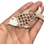 Pingente Peixe 85mm Dourado - 1 Und - Imagem 5