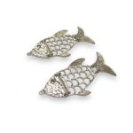 Pingente Peixe 85mm Níquel - 1 Und